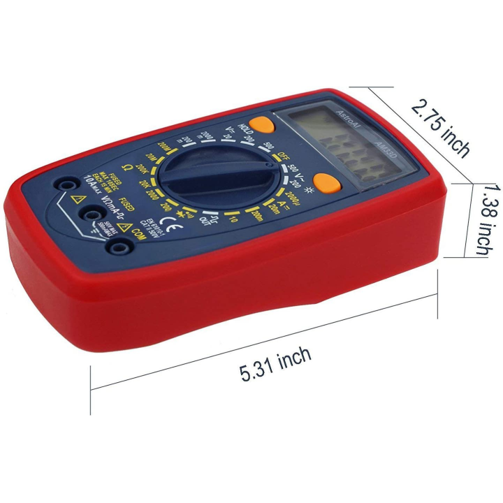 multimetru digital astroai am33d, 2000 counts, masurare continuitate