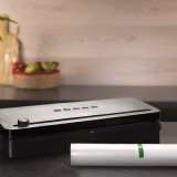 aparat de vidat si sigilat alimente cecotec 140 steelcut, putere 140 w, latime 31.5 cm,taiere folie, vidare umeda uscata, vidare