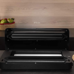 aparat de vidat si sigilat alimente cecotec 140 steelcut, putere 140 w, latime 31.5 cm,taiere folie, vidare umeda uscata, vidare