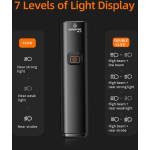 lanterna led pentru bicicleta supfire bl12, 200m, 1200lm, acumulator 4800 mah, usb-c