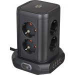 prelungitor tip turn brennenstuhl, 8 prize, 4 usb, cablu 2m, pozitionare prize 45