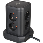 prelungitor tip turn brennenstuhl, 8 prize, 4 usb, cablu 2m, pozitionare prize 45