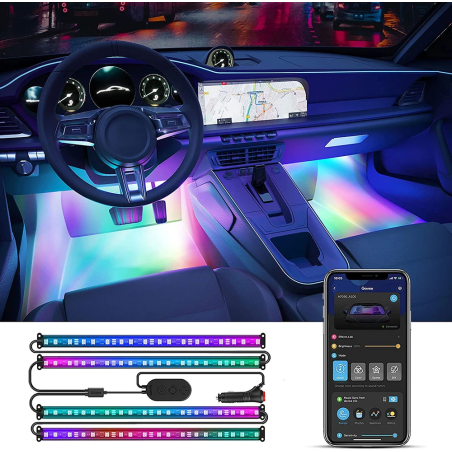 banda led auto govee  h7090 rgbic, sincronizare muzica, control app, 30 de scene