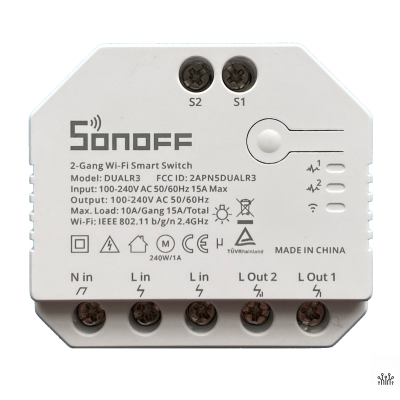 releu smart wireless sonoff dual r3