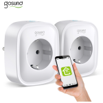 set 2 prize inteligente wifi gosund sp112, 16a, 2x usb,tuya, monitorizare consum energie
