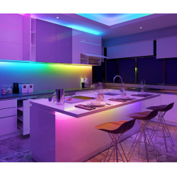 banda led govee rgbic pro h619a, 5m, sincronizare muzica, wifi si bluetooth, alexa , google asistant, strat protector