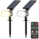set 2 lampi solare novostella inteligente,  lumina rece si calda, telecomanda