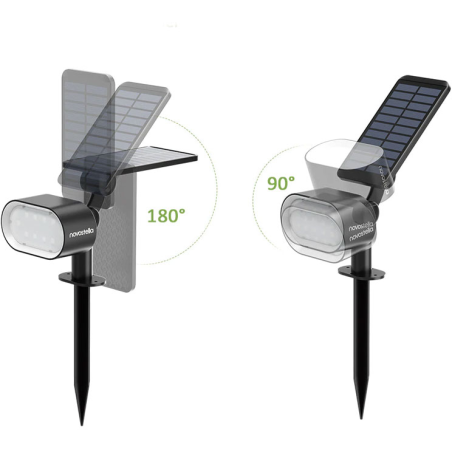 set 2 lampi solare novostella inteligente,  lumina rece si calda, telecomanda