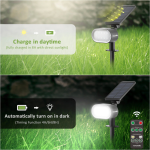 set 2 lampi solare novostella inteligente,  lumina rece si calda, telecomanda