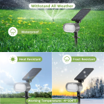 set 2 lampi solare novostella inteligente,  lumina rece si calda, telecomanda