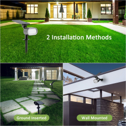 set 2 lampi solare novostella inteligente,  lumina rece si calda, telecomanda