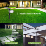 set 2 lampi solare novostella inteligente,  lumina rece si calda, telecomanda