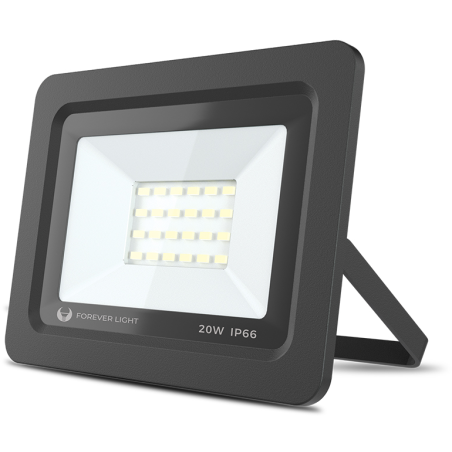 proiector led forever light proxim ii 20w, 1600 lm, 24 leduri, lumina alb rece 6000k