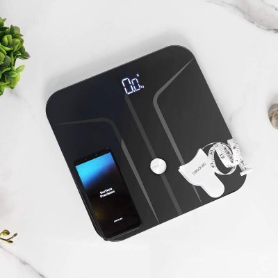 cantar de baie cecotec 4152 surface precision 9750 smart healthy, maxim 180kg, fourprecision, tenbia, functie babyweight, afisaj