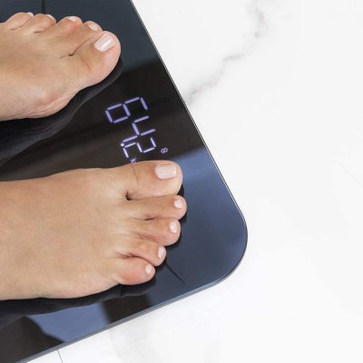 cantar de baie cecotec 4152 surface precision 9750 smart healthy, maxim 180kg, fourprecision, tenbia, functie babyweight, afisaj