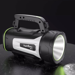 lanterna led superfire m15, usb, 550lm, 400m, powerbank, incarcare usb, 6000mah, lumina rosie