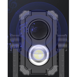 proiector led portabil superfire g11, boxa bluetooth, 12w, 1000lm, reincarcabil, cob, acumulator 4400mah