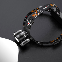 lanterna led pentru cap superfire hl33, 700lm, 200m, 4000mah, incarcare usb