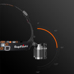 lanterna led pentru cap superfire hl33, 700lm, 200m, 4000mah, incarcare usb