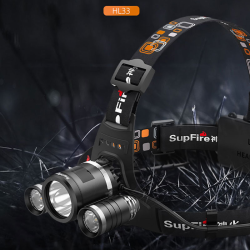 lanterna led pentru cap superfire hl33, 700lm, 200m, 4000mah, incarcare usb
