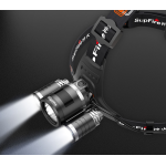 lanterna led pentru cap superfire hl33, 700lm, 200m, 4000mah, incarcare usb