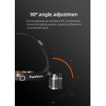 lanterna led pentru cap superfire hl33, 700lm, 200m, 4000mah, incarcare usb