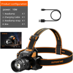 lanterna led pentru cap superfire hl58, zoom, 350lm, 230m, 2400mah, incarcare usb lanterna led pentru cap superfire hl58, zoom, 350lm, 230m, 2400mah, incarcare usb