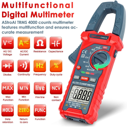 clampmetru (cleste ampermetric) multimetru digital astroai cm4kor 4000 counts, auto-ranging, masoara tensiunea, curentul ac dc, 