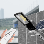 lampa solara stradala led superfire ff5-c, panou solar, telecomanda, 263w, 1200lm, 15000mah