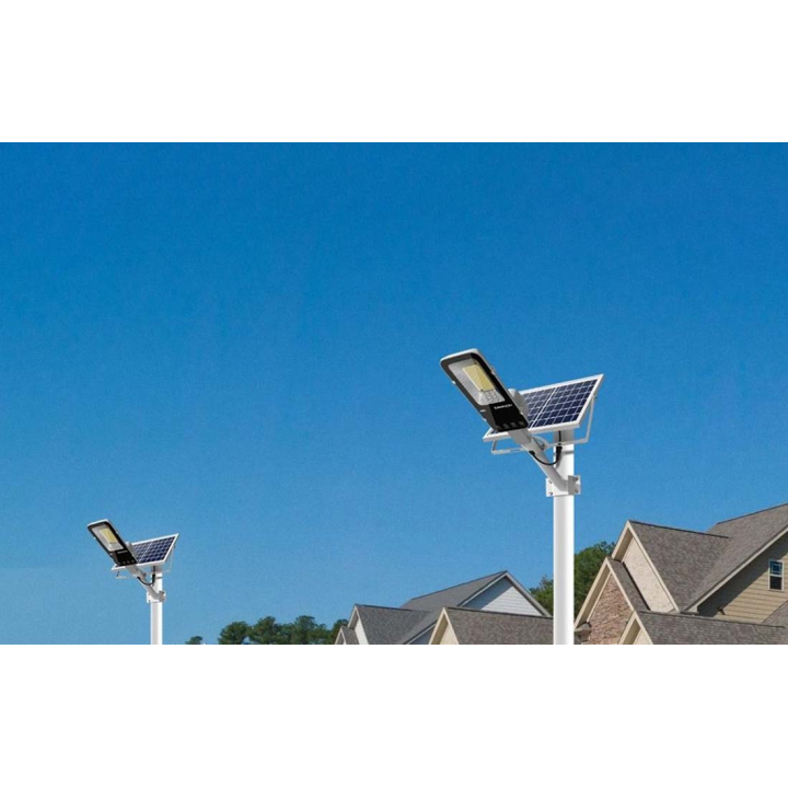 lampa solara stradala led superfire ff5-c, panou solar, telecomanda, 263w, 1200lm, 15000mah