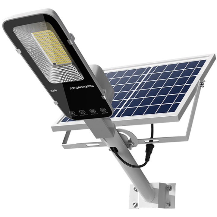 lampa solara stradala led superfire ff5-d, panou solar, telecomanda, 468w, 1400lm, 20000mah