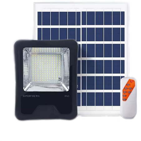 proiector led superfire ff1-c, panou solar, senzor lumina, 86w, 880lm, 15000mah, telecomanda