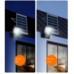 proiector led superfire ff1-c, panou solar, senzor lumina, 86w, 880lm, 15000mah, telecomanda