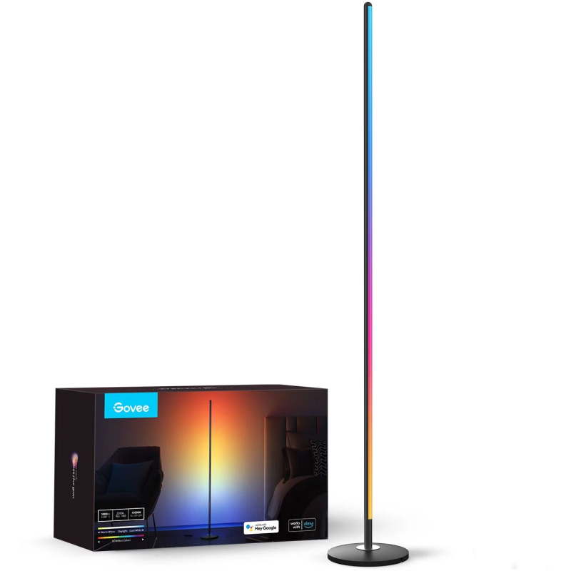 lampadar led govee h6076 rgbicw, wifi, control aplicatie, sincronizare muzica