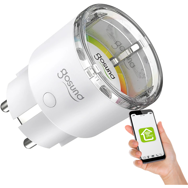 priza smart gosund ep2, 10a, monitorizare consum energie, smart life, tuya