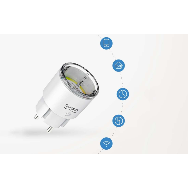 priza smart gosund ep2, 10a, monitorizare consum energie, smart life, tuya