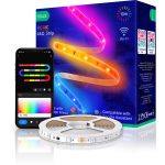 banda led nous wifi rgbic f5, 10m, smart, sincronizare muzica