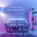 banda led nous wifi rgbic f5, 10m, smart, sincronizare muzica