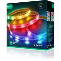 banda led nous rgb f6, 5m, bluetooth, control aplicatie