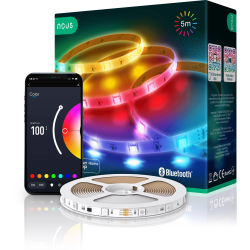 banda led nous rgb f6, 5m, bluetooth, control aplicatie