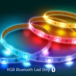 banda led nous rgb f6, 5m, bluetooth, control aplicatie banda led nous rgb f6, 5m, bluetooth, control aplicatie