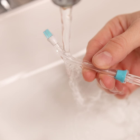 irigator bucal cecotec bamba toothcare 1200 jet pro, 7 capete, 1000ml, lampa uv, 1700 pulsatii pe minut