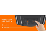 lanterna led pentru cap superfire hl75-x, 220lm, 120m, 800mah, lumina rosie, incarcare usb-c, control miscare