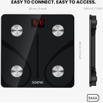 cantar de baie smart renpho cs20m, maxim 180kg, 13 masuratori, bmi, bmr imc, bluetooth, compatibil fitbit, apple health, google 