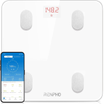 cantar de baie smart renpho 26m, maxim 180kg, 13 masuratori, bmi, bmr imc, bluetooth, compatibil fitbit, apple health, google fi