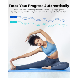 cantar de baie smart renpho 26m, maxim 180kg, 13 masuratori, bmi, bmr imc, bluetooth, compatibil fitbit, apple health, google fi
