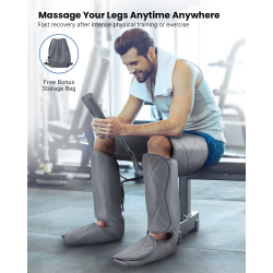 aparat de masaj picioare renpho alm070, 6 moduri, 4 intensitati, circulatie si ameliorarea durerii, compresie aer, relaxarea mus