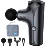 aparat de masaj gun renpho mini, 5 capete interschimbabile, 5 trepte de viteza, incarcare usb-c