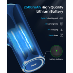 aparat de masaj gun renpho mini, 5 capete interschimbabile, 5 trepte de viteza, incarcare usb-c