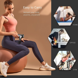 aparat de masaj gun renpho mini, 5 capete interschimbabile, 5 trepte de viteza, incarcare usb-c